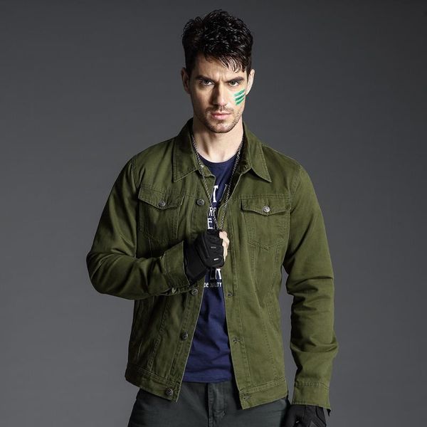 men's jackets fashion casual solid slim cotton multi pockets military cargo jacket for men, Black;brown
men's jackets fashion casual solid slim cotton multi pockets military cargo jacket for men, Black;brown