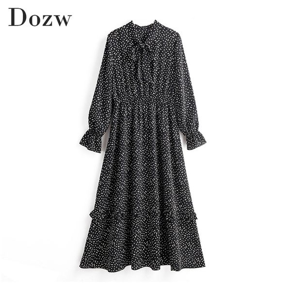 vintage elegant bow tie collar print dress women long sleeve ruffle midi elastic waist chic casual black es 210515, Black;gray
vintage elegant bow tie collar print dress women long sleeve ruffle midi elastic waist chic casual black es 210515, Black;gray