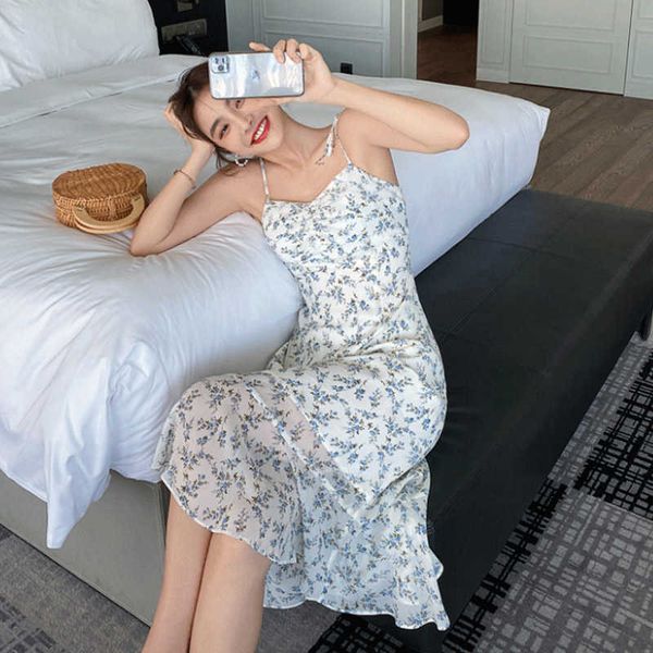 holiday summer floral print sling dress sleeveless v neck a-line chiffon long dresses spaghetti strap casual beach 210527, Black;gray
holiday summer floral print sling dress sleeveless v neck a-line chiffon long dresses spaghetti strap casual beach 210527, Black;gray