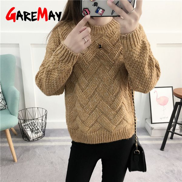 fluffy sweater women winter autumn runway female coarse knitted jumper women's knitting pullover 210428, White;black
fluffy sweater women winter autumn runway female coarse knitted jumper women's knitting pullover 210428, White;black