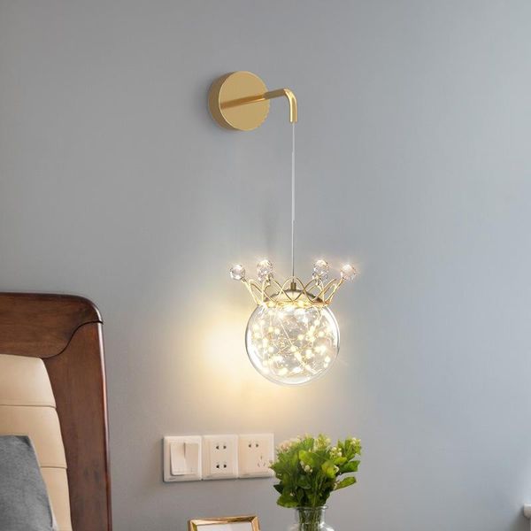 wall lamps nordic crystal crown hanging light with gypsophila ac 220v led bedroom bedside lamp for children kids baby girl room
wall lamps nordic crystal crown hanging light with gypsophila ac 220v led bedroom bedside lamp for children kids baby girl room