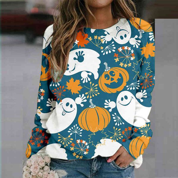 women hoodie casual blouse 2021 new fashion o-neck halloween pattern print ladies pullover vintage long sleeve loose street shirts, Black
women hoodie casual blouse 2021 new fashion o-neck halloween pattern print ladies pullover vintage long sleeve loose street shirts, Black