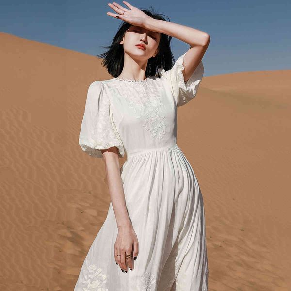 casual dresses boho floral embroidered silk women o-neck short puff sleeve summer white elegant lady midi vestidos f2lq, Black;gray
casual dresses boho floral embroidered silk women o-neck short puff sleeve summer white elegant lady midi vestidos f2lq, Black;gray
