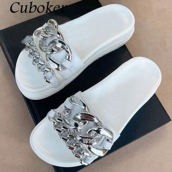 official website 70% off outlet thick sole metal chain women slippers peep toe rubber flat platform ladies slides summer fashion brand desig, Black
official website 70% off outlet thick sole metal chain women slippers peep toe rubber flat platform ladies slides summer fashion brand desig, Black