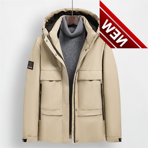 2021 winter new arrivals men khaki safari style coat fashion casual 90% white duck down thick warm regular fit jackets, Black
2021 winter new arrivals men khaki safari style coat fashion casual 90% white duck down thick warm regular fit jackets, Black