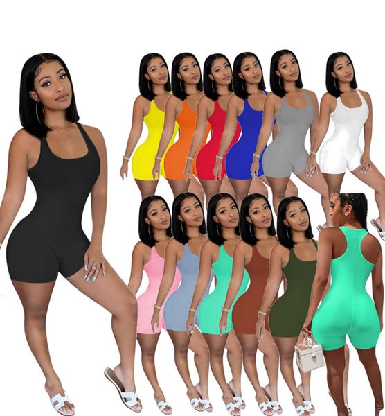 women jumpsuits sleeveless scoop neck rompers summer solid color skinny shorts s-2xl clothes casual clothing 5036, Black;white
women jumpsuits sleeveless scoop neck rompers summer solid color skinny shorts s-2xl clothes casual clothing 5036, Black;white