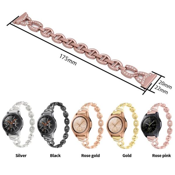 watch bands for samsung galaxy 46mm/42mm/active 2 1 wrist band bling bracelet women ladies diamond strap gear s3 metal belt, Black;brown
watch bands for samsung galaxy 46mm/42mm/active 2 1 wrist band bling bracelet women ladies diamond strap gear s3 metal belt, Black;brown