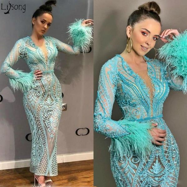 party dresses 2021 arabic ankle length luxurious prom lace beaded deep v neck evening dress sheath long sleeves formal gowns, White;black
party dresses 2021 arabic ankle length luxurious prom lace beaded deep v neck evening dress sheath long sleeves formal gowns, White;black
