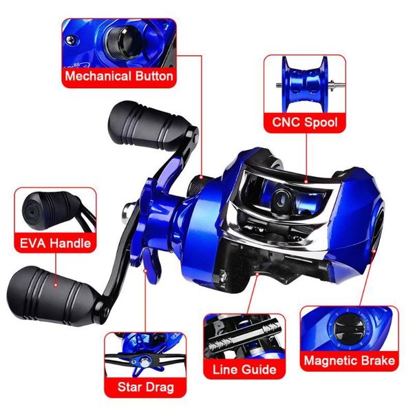 bearings speed ratio left/right hand baitcasting reel with brake system lure carp fishing tackle accessories reels
bearings speed ratio left/right hand baitcasting reel with brake system lure carp fishing tackle accessories reels