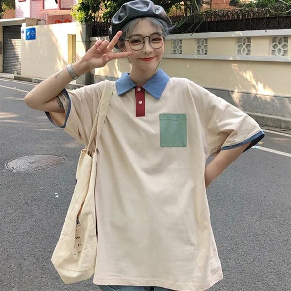 women's t-shirt school girls boys kawaii korea japan tshirt for women summer lovely cute womenblue white
women's t-shirt school girls boys kawaii korea japan tshirt for women summer lovely cute womenblue white