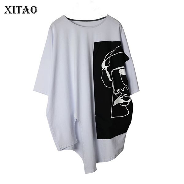xitao irregular women t shirt fashion pullover pleated geometrical pattern small fresh casual style loose tee xj4823 210320, White
xitao irregular women t shirt fashion pullover pleated geometrical pattern small fresh casual style loose tee xj4823 210320, White