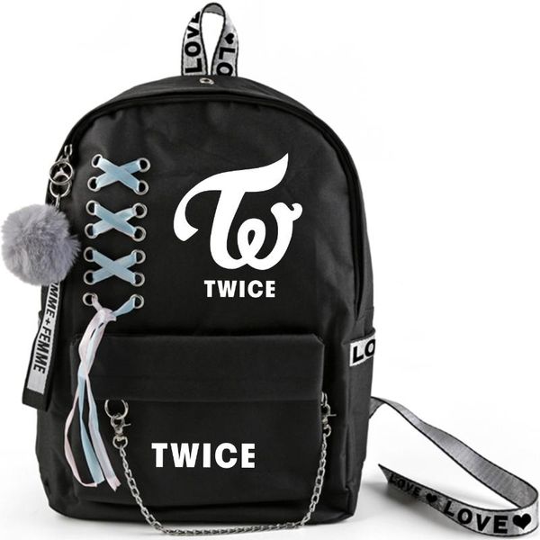 backpack arrival korean band twice member name printed fashion colored ribbon canvas computer rucksack
backpack arrival korean band twice member name printed fashion colored ribbon canvas computer rucksack