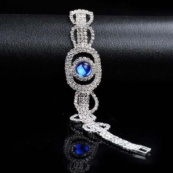 charm bracelets bridal bracelet for women blue austrian crystal & bangles fashion silver color wedding jewelry, Golden;silver
charm bracelets bridal bracelet for women blue austrian crystal & bangles fashion silver color wedding jewelry, Golden;silver