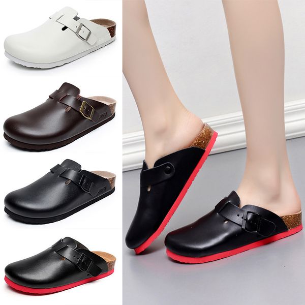 luxury slippers half baotou half tow men's and large cork slipper's lovers' flat bottomed lazy bocken sho, Black
luxury slippers half baotou half tow men's and large cork slipper's lovers' flat bottomed lazy bocken sho, Black