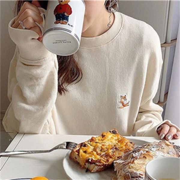 women's hoodies & sweatshirts men's and women's long sleeved cotton sweatshirt, embroidered by little fox, multicolor, the sa, Black
women's hoodies & sweatshirts men's and women's long sleeved cotton sweatshirt, embroidered by little fox, multicolor, the sa, Black