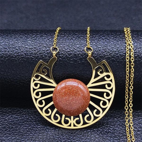 pendant necklaces 2021 flower gold sandstone stainless steel chain women color boho jewelry cadena n9208s04, Silver
pendant necklaces 2021 flower gold sandstone stainless steel chain women color boho jewelry cadena n9208s04, Silver