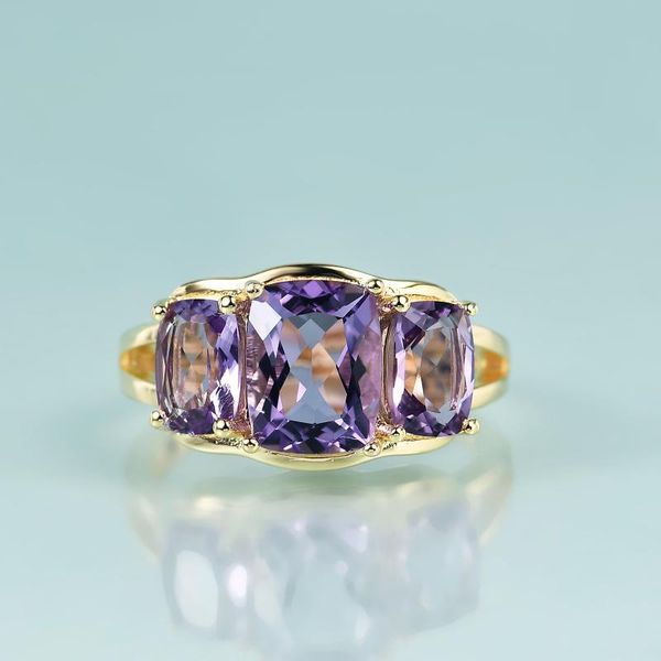 cluster rings gem's beauty 14k gold filled sterling silver for women radiant cut three-stone trellis natural brazilian amethyst, Golden;silver
cluster rings gem's beauty 14k gold filled sterling silver for women radiant cut three-stone trellis natural brazilian amethyst, Golden;silver