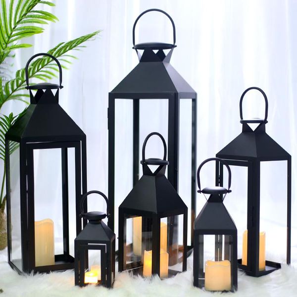 candle holders glass iron holder portable lamp black retro lantern garden large decoration
candle holders glass iron holder portable lamp black retro lantern garden large decoration