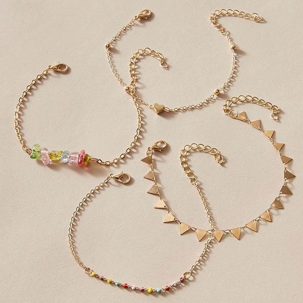 link, chain tassel geoemtric bracelets for women 4ocs/sets trendy colorful bead lovely heart alloy metal jewelry wholesale 2021, Black
link, chain tassel geoemtric bracelets for women 4ocs/sets trendy colorful bead lovely heart alloy metal jewelry wholesale 2021, Black