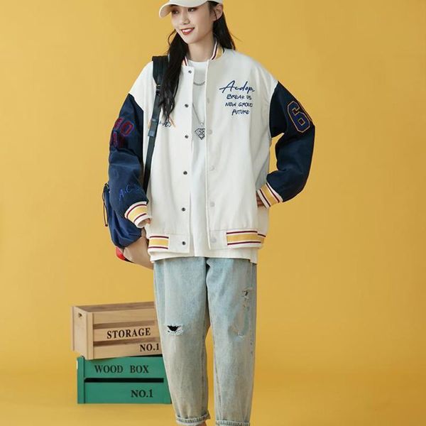 women's jackets autumn hip hop furry bone patchwork color block mens harajuku streetwear bomber jacket men baseball coats unisex, Black;brown
women's jackets autumn hip hop furry bone patchwork color block mens harajuku streetwear bomber jacket men baseball coats unisex, Black;brown
