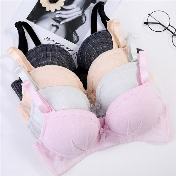 bras plaid printed bow ribbon girl bra wire thin 3/4 cup wide shoulder strap gather adjustment for women bh grote maat, Red;black
bras plaid printed bow ribbon girl bra wire thin 3/4 cup wide shoulder strap gather adjustment for women bh grote maat, Red;black