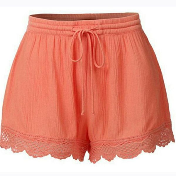 women's shorts summer women ladies high waist casual floral beach lace loose green solid lady 2021, White;black
women's shorts summer women ladies high waist casual floral beach lace loose green solid lady 2021, White;black