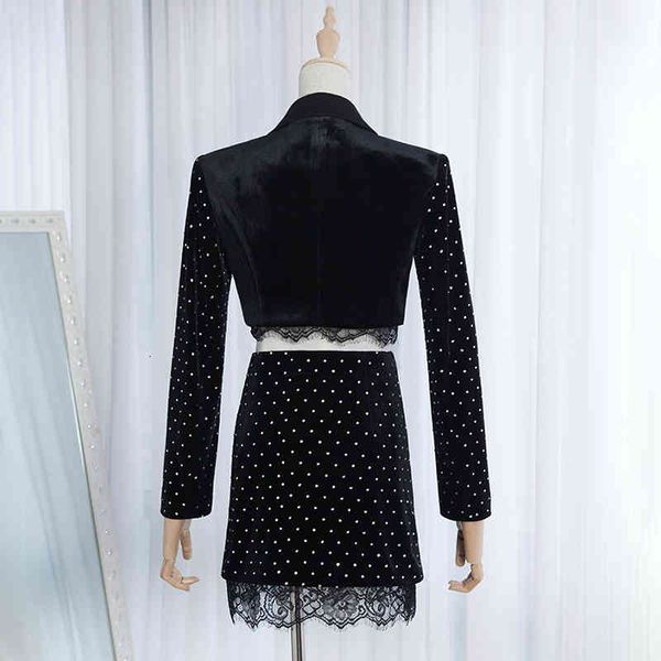 polka dot two piece set for women v neck long sleeve short high waist skirt patchwork lace sets female 2021, White
polka dot two piece set for women v neck long sleeve short high waist skirt patchwork lace sets female 2021, White