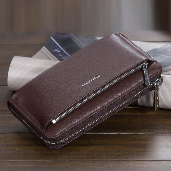 wallets men's wallet casual long mobile phone bag fashion business zipper multi-function clutch, Red;black
wallets men's wallet casual long mobile phone bag fashion business zipper multi-function clutch, Red;black