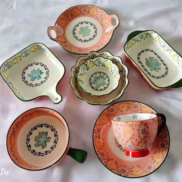 polish color 8-piece ceramic bowl household dishes set simple multi-purpose tableware
polish color 8-piece ceramic bowl household dishes set simple multi-purpose tableware