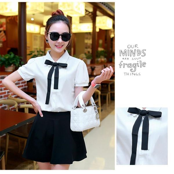 women's shirt soft chiffon blouse home lightweight jeans polyester, White
