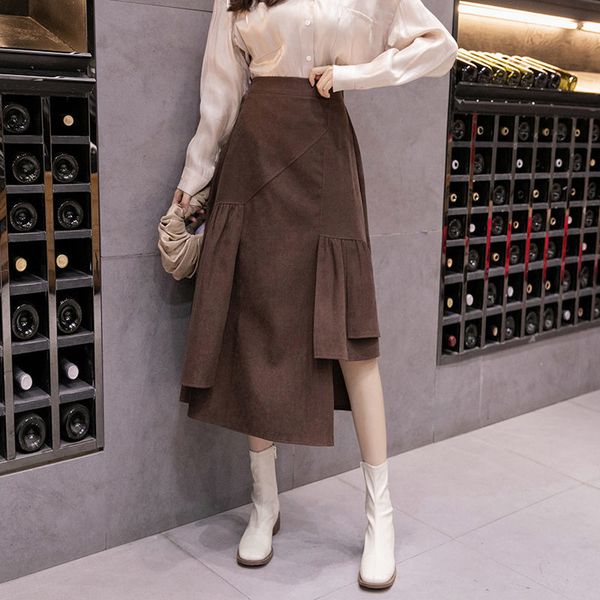 autumn and irregular winter female retro-skinny mid-length black/brown elastic waist high elegant skirt y799 61es
autumn and irregular winter female retro-skinny mid-length black/brown elastic waist high elegant skirt y799 61es