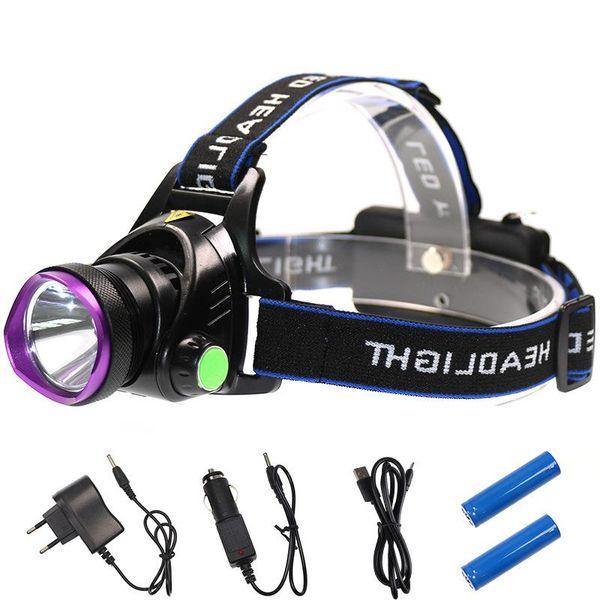 super bright zoom light camping lamp professional outdoor hunting headlight waterproof led headlamps