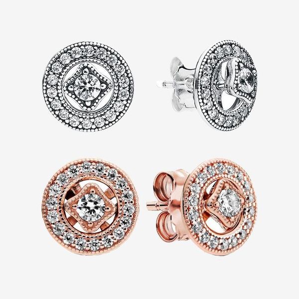 stud authentic s925 sterling silver round retro cz double ring earrings women's fashion jewelry gifts, Golden;silver
stud authentic s925 sterling silver round retro cz double ring earrings women's fashion jewelry gifts, Golden;silver