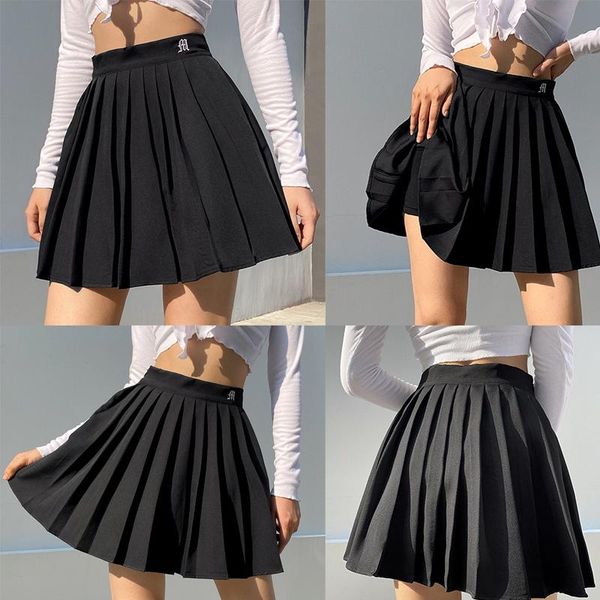 casual mini pleated skirts shorts letter print high waisted short skirt korean preppy style dance, Black
casual mini pleated skirts shorts letter print high waisted short skirt korean preppy style dance, Black