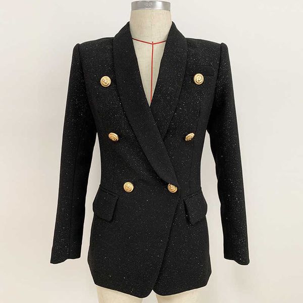 autumn and winter high-end women's coat button double-breasted bronzing powder mid-length suit ladies blazer 210527, White;black
autumn and winter high-end women's coat button double-breasted bronzing powder mid-length suit ladies blazer 210527, White;black