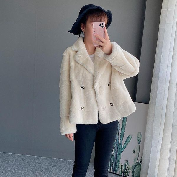 women's fur & faux coat plush mink casual winter women teddy bear artificial solid fashion, Black
women's fur & faux coat plush mink casual winter women teddy bear artificial solid fashion, Black