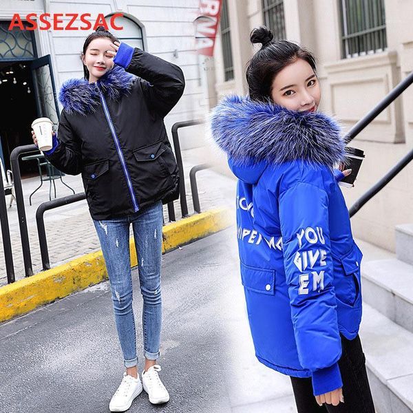 women's down & parkas assezsac fashion jacket women 2021 winter fur collar hat duck thick warm long sleeve female coat outwear, Black
women's down & parkas assezsac fashion jacket women 2021 winter fur collar hat duck thick warm long sleeve female coat outwear, Black