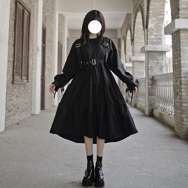 casual dresses qweek princess long sleeve dress women vintage mori girls 2021 spring gohtic harajuku streetwear balck midi, Black;gray
casual dresses qweek princess long sleeve dress women vintage mori girls 2021 spring gohtic harajuku streetwear balck midi, Black;gray