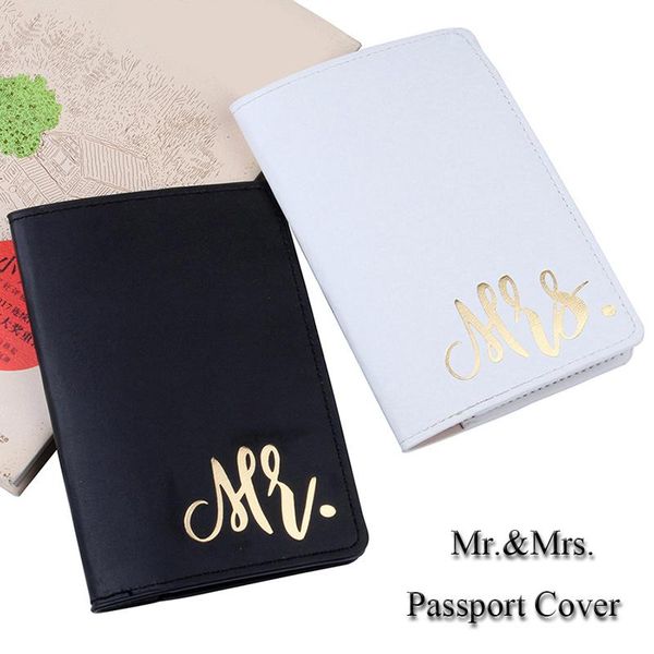 card holders 1 pc couple passport cover pu leather travel holder simple gold color mr/mrs printed case, Brown;gray
card holders 1 pc couple passport cover pu leather travel holder simple gold color mr/mrs printed case, Brown;gray