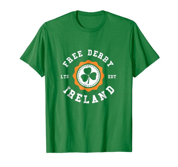 FREE DERRY Ireland Shamrock Irish Pride T-shirt, Mainly pictures