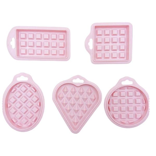 baking moulds 5pcs/set silicone waffle mold shaper kitchen cake supplies 
baking moulds 5pcs/set silicone waffle mold shaper kitchen cake supplies