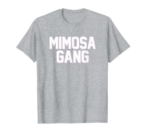mimosa gang breakfast brunch weekend t-shirt, White;black 
mimosa gang breakfast brunch weekend t-shirt, White;black