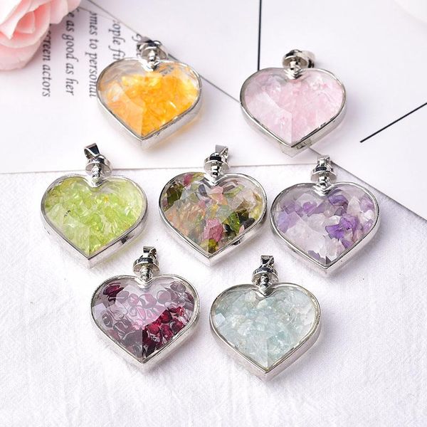 decorative objects & figurines 1pc fashion natural crystal glass pendant heart couple necklace energy stone colourful wishing bottle christm
decorative objects & figurines 1pc fashion natural crystal glass pendant heart couple necklace energy stone colourful wishing bottle christm