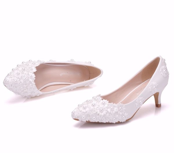sandals white beading flowers high wedding 5cm heels bridal pumps women party and evening shoes, Black
sandals white beading flowers high wedding 5cm heels bridal pumps women party and evening shoes, Black