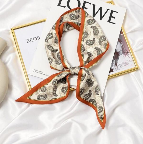 scarves 2021 women silk scarf cashew print female luxury skinny hair neck lady's bag tie ribbons headband accessories gift, Blue;gray
scarves 2021 women silk scarf cashew print female luxury skinny hair neck lady's bag tie ribbons headband accessories gift, Blue;gray