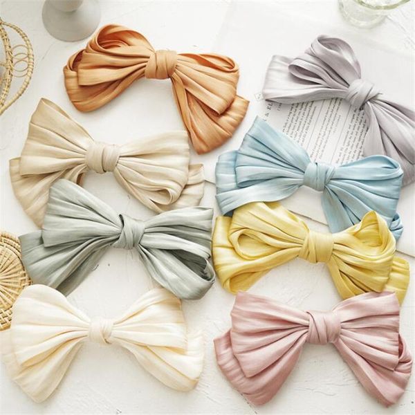 hair accessories candy color women girls sweet big bow clips hairpins holder korean style elegant folds headwear
hair accessories candy color women girls sweet big bow clips hairpins holder korean style elegant folds headwear