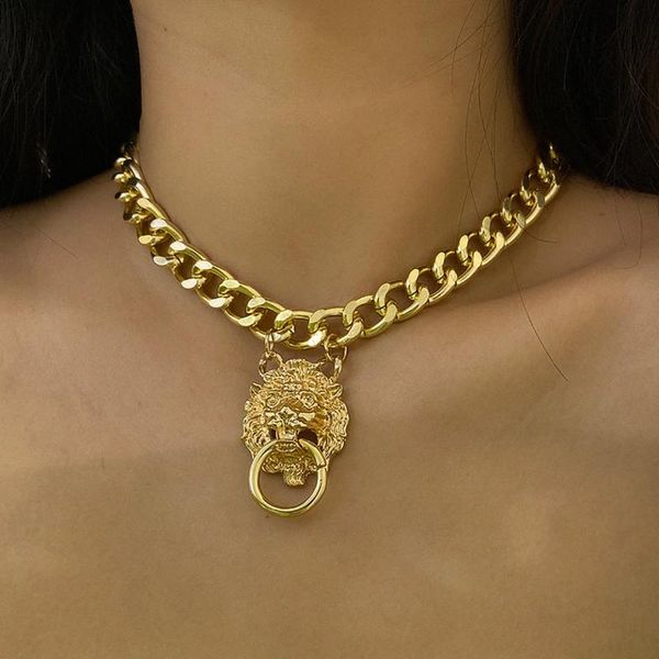pendant necklaces accessories, personality single-layer punk lion headgear, hip-hop trend exaggerated three-dimensional necklace female, Silver
pendant necklaces accessories, personality single-layer punk lion headgear, hip-hop trend exaggerated three-dimensional necklace female, Silver