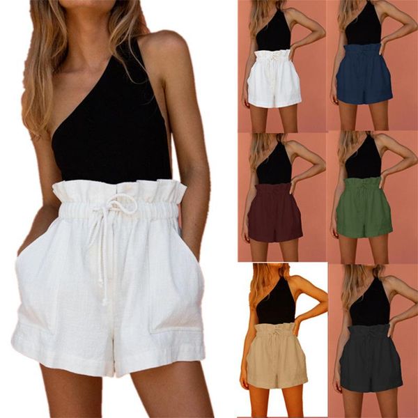 women's shorts plus size drawstring pantalones solid pocket short ruffle sport pants women casual bottoms wide leg high waist cotton 3x, White;black
women's shorts plus size drawstring pantalones solid pocket short ruffle sport pants women casual bottoms wide leg high waist cotton 3x, White;black