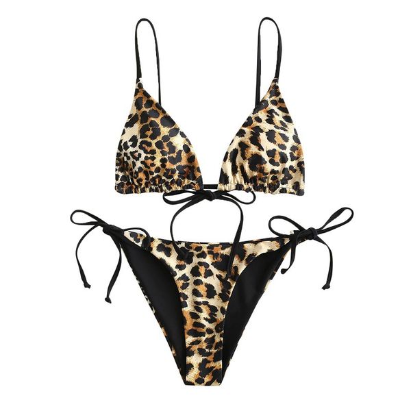 triangle leopard bikini swimsuits women 2021 summer 2 pieces swimwear push up swimming suit for women string bikini beach, White;black
triangle leopard bikini swimsuits women 2021 summer 2 pieces swimwear push up swimming suit for women string bikini beach, White;black