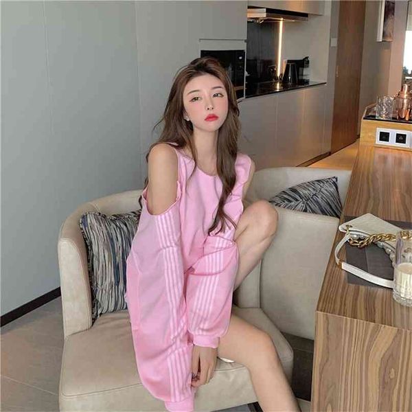 fashion girl off-shoulder long-sleeved mid-length sweater dress loose lazy ripped spring 210520, Black
fashion girl off-shoulder long-sleeved mid-length sweater dress loose lazy ripped spring 210520, Black
